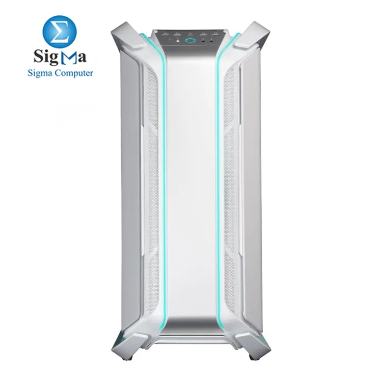 Cooler Master Cosmos C700M White Edition  Full tower case with E-ATX support  tempered glass  USB-C  4x USB 3.0  vertical GPU mount with PCIe 4.0 riser  ARGB lighting  and 420mm radiator support