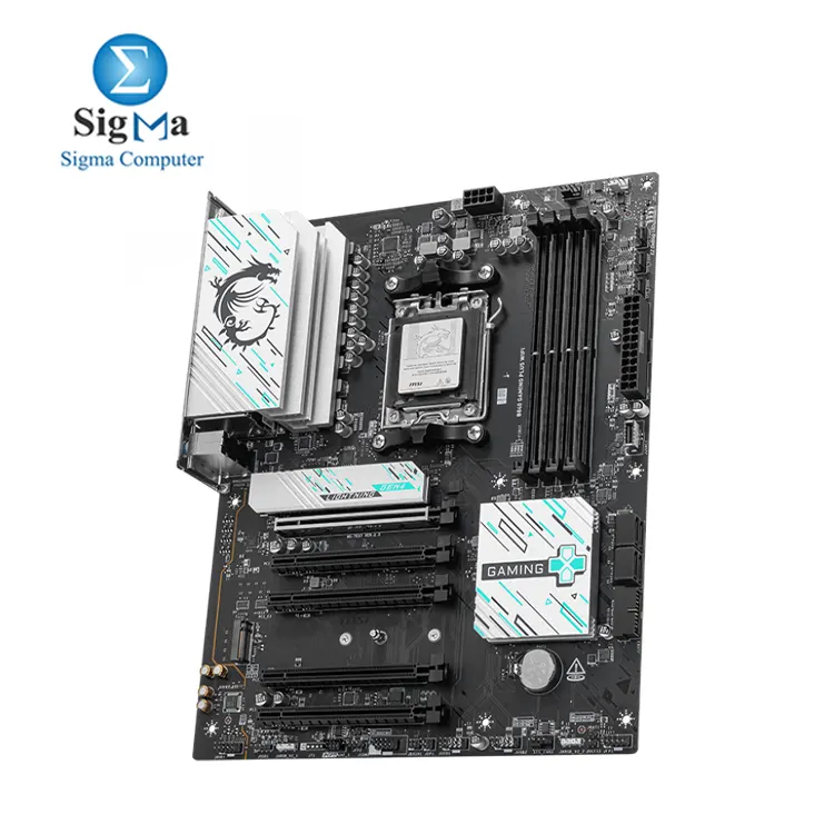 MSI B840 GAMING PLUS WIFI  AMD Ryzen 9000 Series support  DDR5 up to 256GB  PCIe 4.0 x16  Wi-Fi 7  2.5G LAN  dual M.2 slots  USB 10Gbps  Realtek 7.1 audio  ATX.