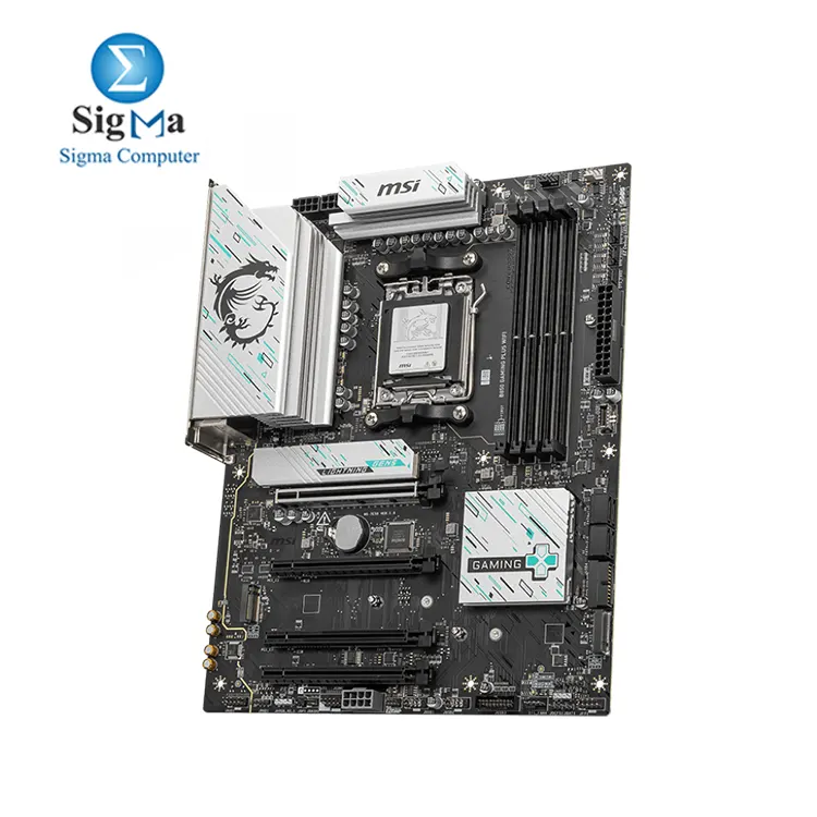 MSI B850 GAMING PLUS WIFI  AMD Ryzen AM5  DDR5 up to 256GB  PCIe 5.0  Wi-Fi 7  5G LAN  USB 10Gbps  Realtek audio.