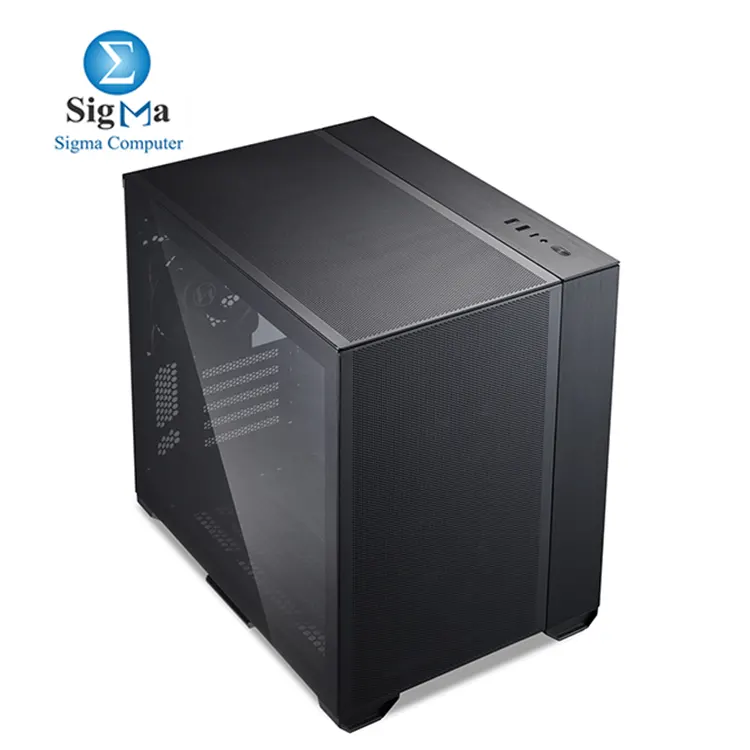 Lian Li O11 AIR MINI – Compact tower with high airflow, supports E-ATX/ATX/M-ATX/ITX, includes 3 PWM fans, fits up to 280mm radiators, 362mm GPU, and 170mm CPU coolers