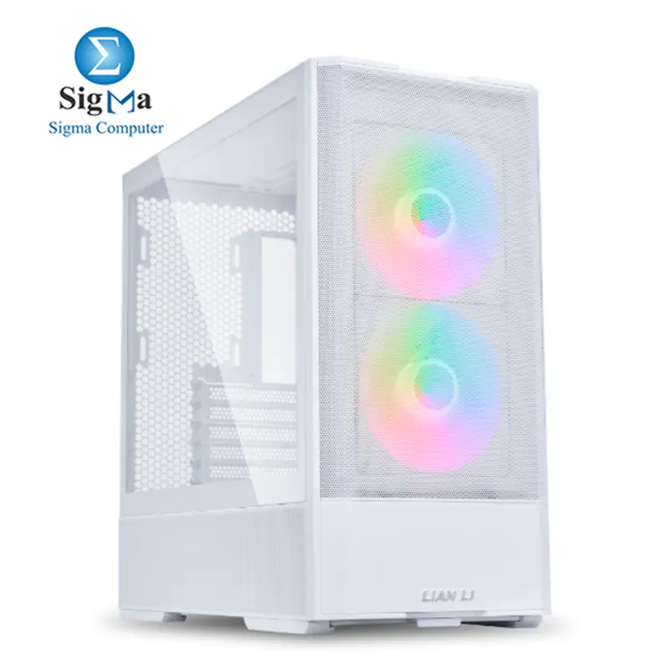 Lian Li LANCOOL 207 White M-ATX case with ATX support 2x140mm ARGB 2x120mm PWM fans tempered glass full mesh panels 375mm GPU clearance USB 3.2 Type-C Lian Li LANCOOL 207 White M-ATX case with ATX support 2x140mm ARGB 2x120mm PWM fans tempered glass full mesh panels 375mm GPU clearance USB 3.2 Type-C
