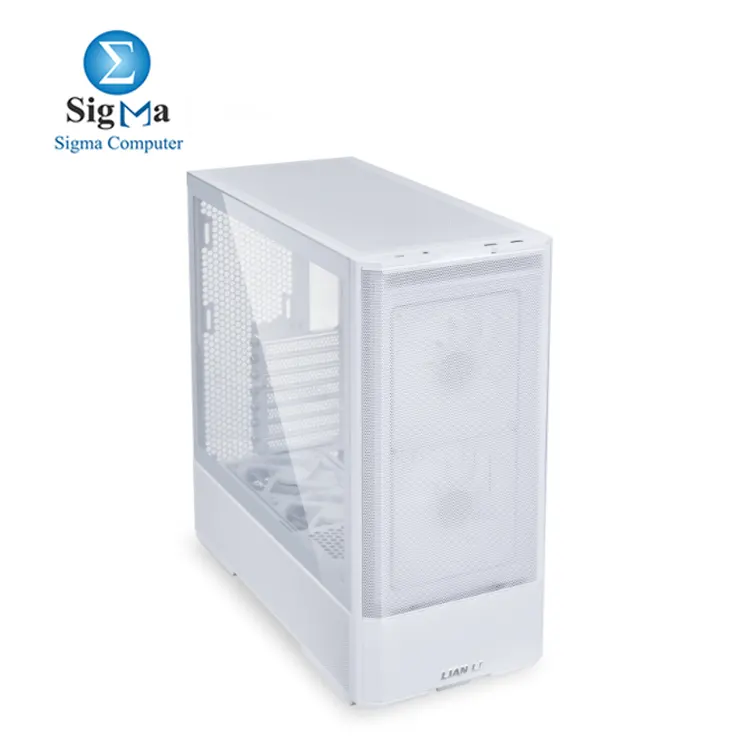  Lian Li LANCOOL 207 White M-ATX case with ATX support  2x140mm ARGB   2x120mm PWM fans  tempered glass  full mesh panels  375mm GPU clearance  USB 3.2 Type-C