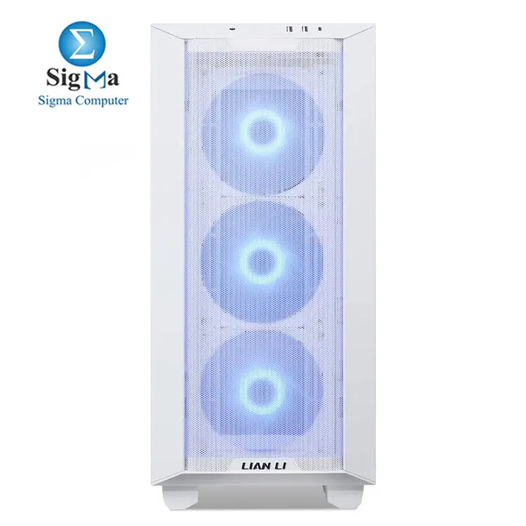 Lian Li LANCOOL 3R-W WHITE  Mid-tower case with tempered glass  supports E-ATX motherboards  4x140mm PWM fans  up to 420mm radiators  12 storage bays  USB 3.0   USB-C ports.