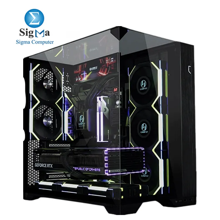 Lian Li O11 VISION COMPACT  O11VPX Black   Supports up to 11 fans  360mm radiators  back-connect ATX motherboards  408mm GPU length  167mm CPU cooler height  multiple storage options  and USB 3.1 Type-C.