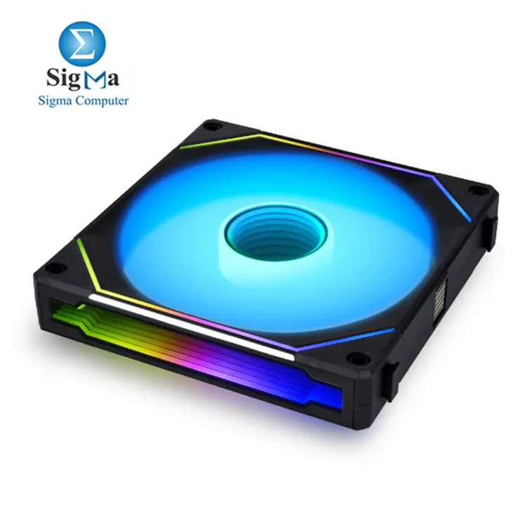 Lian Li UNI FAN SL-INF UF-SLIN120-3B     RGB fan with infinity mirror  40 LEDs  2100 RPM  low noise  and single cable for easy setup.