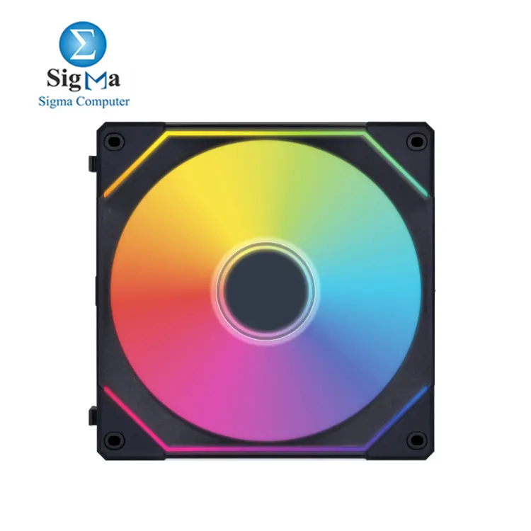 Lian Li UNI FAN SL-INF UF-SLIN120-3B     RGB fan with infinity mirror  40 LEDs  2100 RPM  low noise  and single cable for easy setup.
