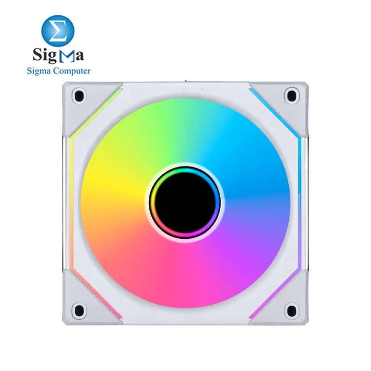 Lian Li UNI FAN SL-INF 120MM RGB — High airflow 61.3 CFM, up to 2100 RPM, quiet 29 dB(A), daisy-chain with controller, 40 RGB LEDs per fan.        4.1-mini