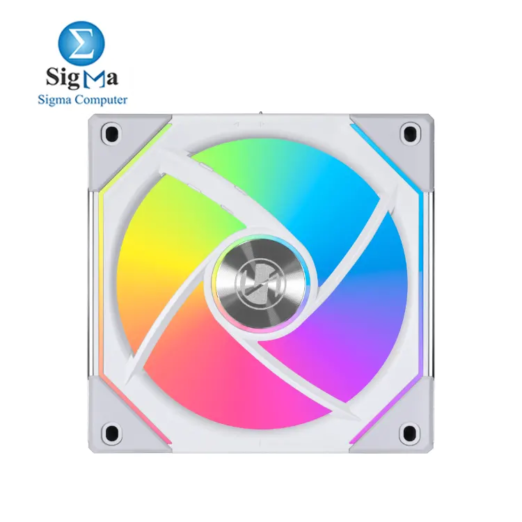 Lian Li UNI FAN SL-INF 120MM RGB — High airflow 61.3 CFM, up to 2100 RPM, quiet 29 dB(A), daisy-chain with controller, 40 RGB LEDs per fan.        4.1-mini
