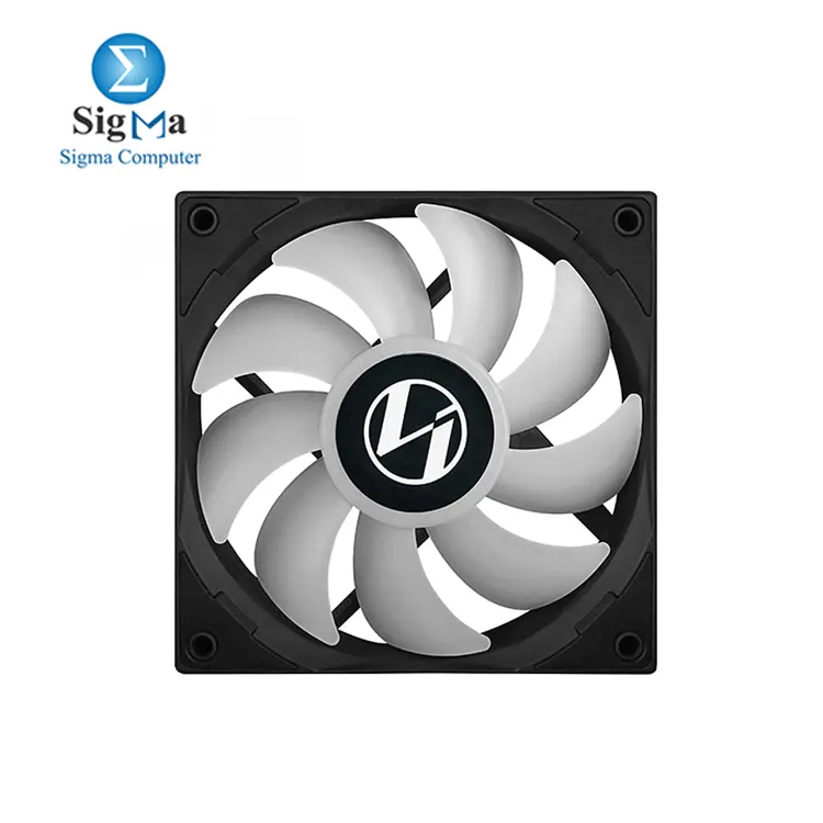 Lian Li ST120  120mm PWM fan  800-1900 RPM  69.17 CFM airflow  2.6 mmH   O pressure  32 dB noise  FDB bearing  ARGB lighting.