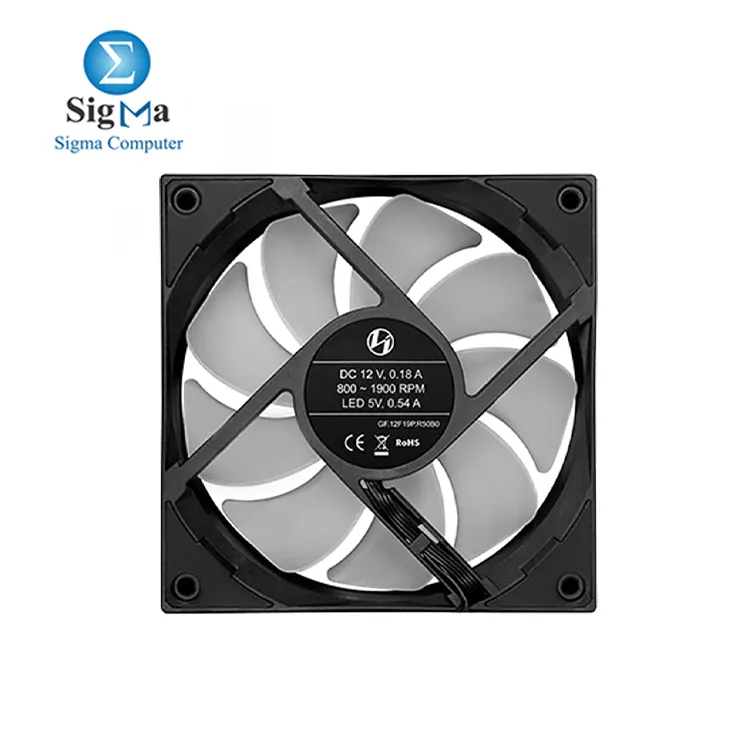 Lian Li ST120  120mm PWM fan  800-1900 RPM  69.17 CFM airflow  2.6 mmH   O pressure  32 dB noise  FDB bearing  ARGB lighting.