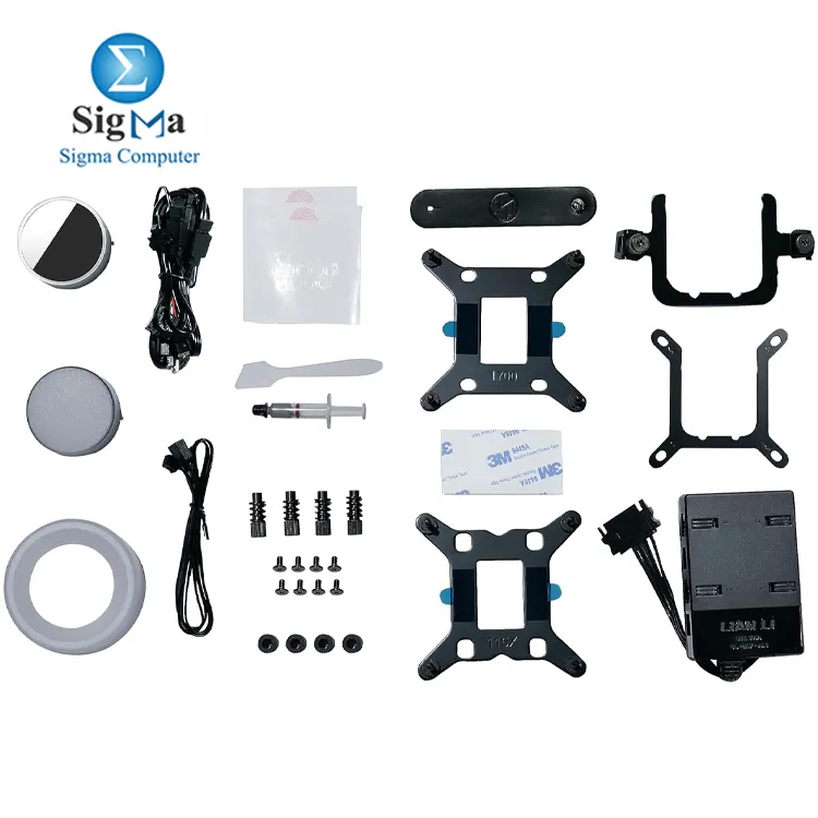 Lian Li GA II TRINITY SL-INF 240MM: 3200 RPM pump, 240mm radiator, 2100 RPM ARGB fans, 61.3 CFM airflow, compatible with Intel LGA1700/1200/115x and AMD AM5/AM4 sockets.