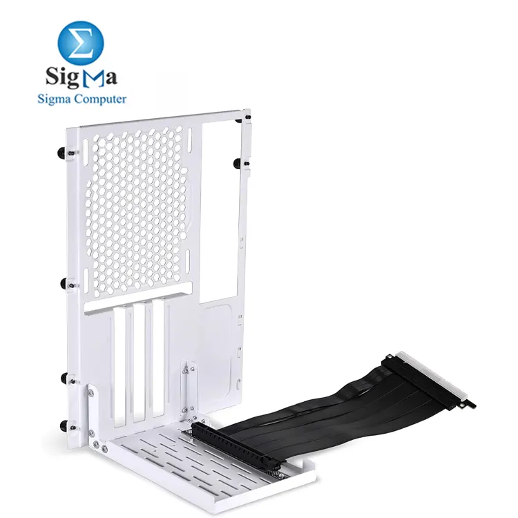 Lian Li O11DMINI-1 Vertical GPU Bracket KIT (O11DMINI-1W-4) — Vertical mount with 200mm PCIe 4.0 riser cable, SPCC 1mm, fits O11D MINI/O11 AIR MINI, 3 expansion slots