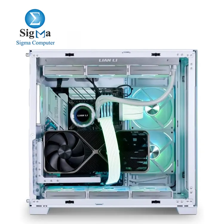 Lian Li VG4-4-V2 Universal 4-Slots Vertical GPU Kit with Gen 4 PCI-E x16 Riser, Steel Bracket (188x120x162mm), 200mm Cable, compatible with O11D EVO RGB, Vision, LANCOOL, Odyssey X.