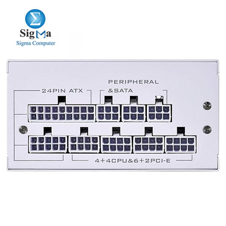LIAN LI SP750 WHITE  750W fully modular SFX PSU  80 PLUS Gold  zero RPM fan below 40  load  Japanese capacitors  5-year warranty.