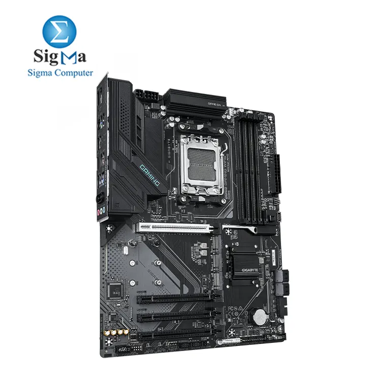 GIGABYTE B850 GAMING WIFI6  AMD AM5 socket  DDR5 up to 8200MT s  PCIe 5.0 x16  Wi-Fi 6  3x M.2 slots  PCIe 5.0   Realtek GbE LAN  HDMI 2.1  ATX form factor.
