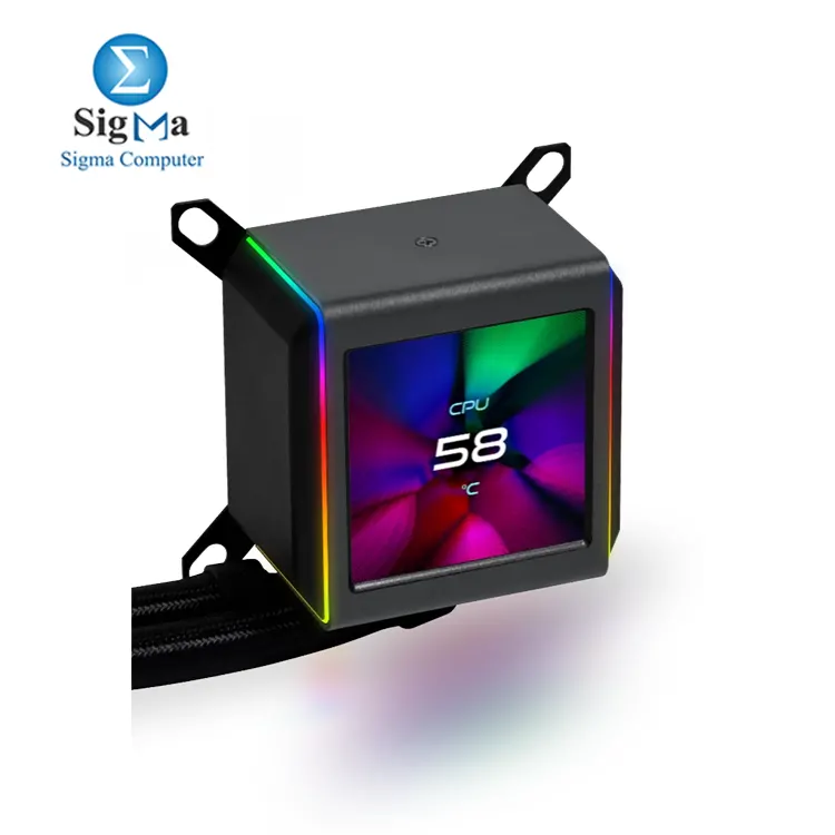 Lian Li Galahad II LCD 360 AIO: 2.88” IPS LCD, Asetek 8th Gen pump (3600 RPM), 360mm aluminum radiator with ARGB fans, supports Intel LGA 1700/1200/115x & AMD AM5/AM4.