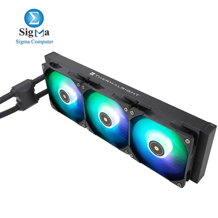 Thermalright Frozen Notte 360 Black ARGB V2     360mm liquid cooler with 3  120mm ARGB PWM fans  copper base  5300RPM pump  S-FDB bearings  supports Intel LGA 1851 1700 1200 115X 2011 and AMD AM4 AM5.