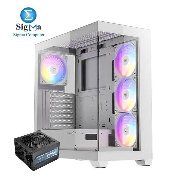 Antec CX300 ARGB White Antec Atom B750 Stylish mid-tower case with 4 ARGB fans tempered glass ATX support and Antec Atom B750 750W PSU with full protections Antec CX300 ARGB White Antec Atom B750 Stylish mid-tower case with 4 ARGB fans tempered glass ATX support and Antec Atom B750 750W PSU with full protections