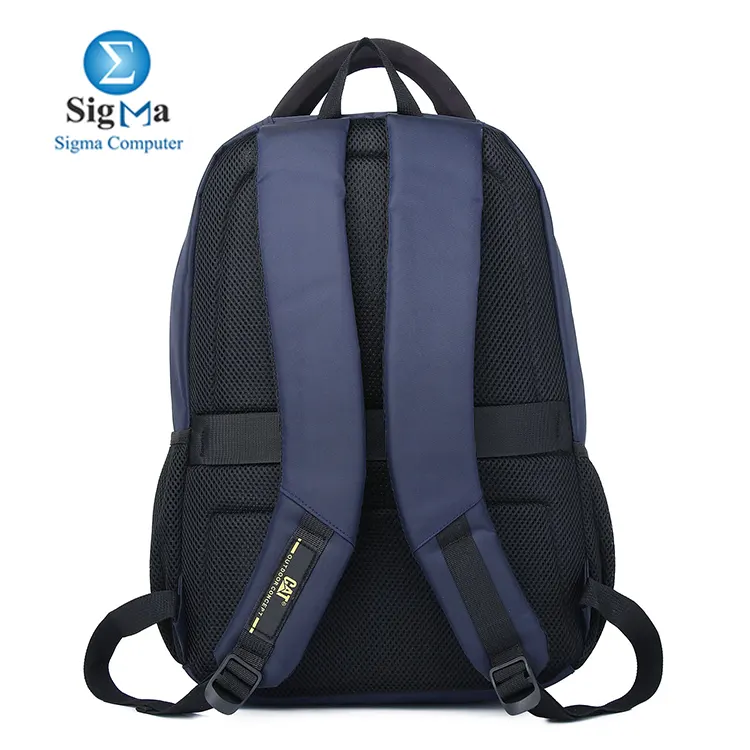CAT Kaabeen 4811/7 – Navy Blue: Waterproof 18-inch backpack with padded 15.6” laptop compartment, durable fabric, and ergonomic design.