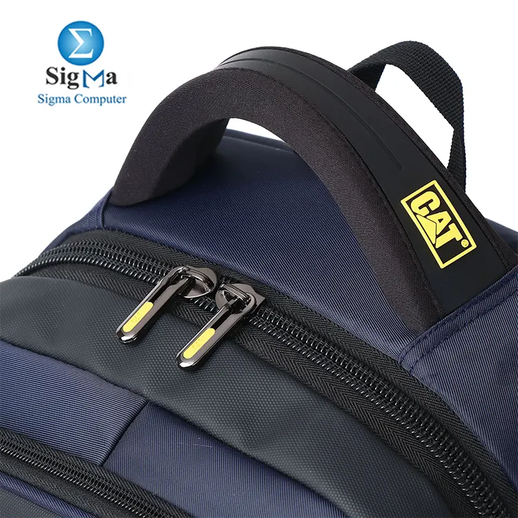 CAT Kaabeen 4811/7 – Navy Blue: Waterproof 18-inch backpack with padded 15.6” laptop compartment, durable fabric, and ergonomic design.