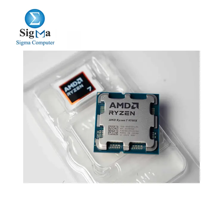 AMD Ryzen 7 9700X Tray – 8 Cores, 16 Threads, Up to 5.5 GHz, 65W TDP, DDR5, PCIe 5.0, Radeon Graphics, AM5 Socket.