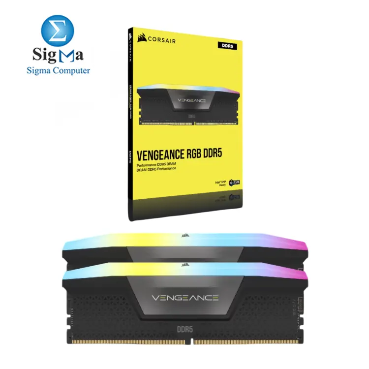 CORSAIR VENGEANCE RGB DDR5 96GB  2x48GB  6000MT s CL30  XMP 3.0  Aluminum Heatspreader  Model  CMH96GX5M2B6000C30.