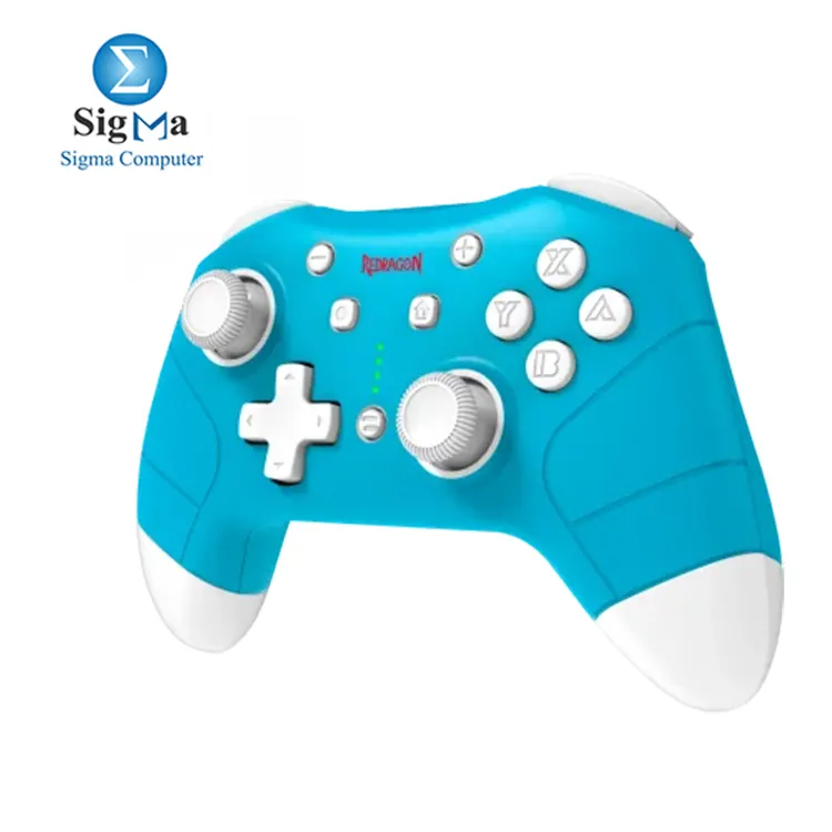 Redragon G815 Blue – Wired gamepad with dual vibration, turbo function, ergonomic design, and wide compatibility with PC, PS4, Xbox One, and Switch.