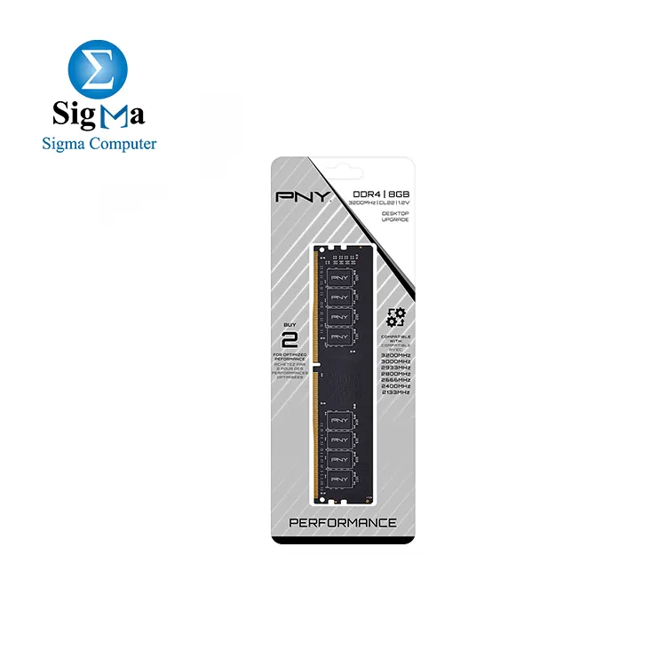  PNY 8GB Performance DDR4 3200MHz Desktop Memory  PC4-25600 