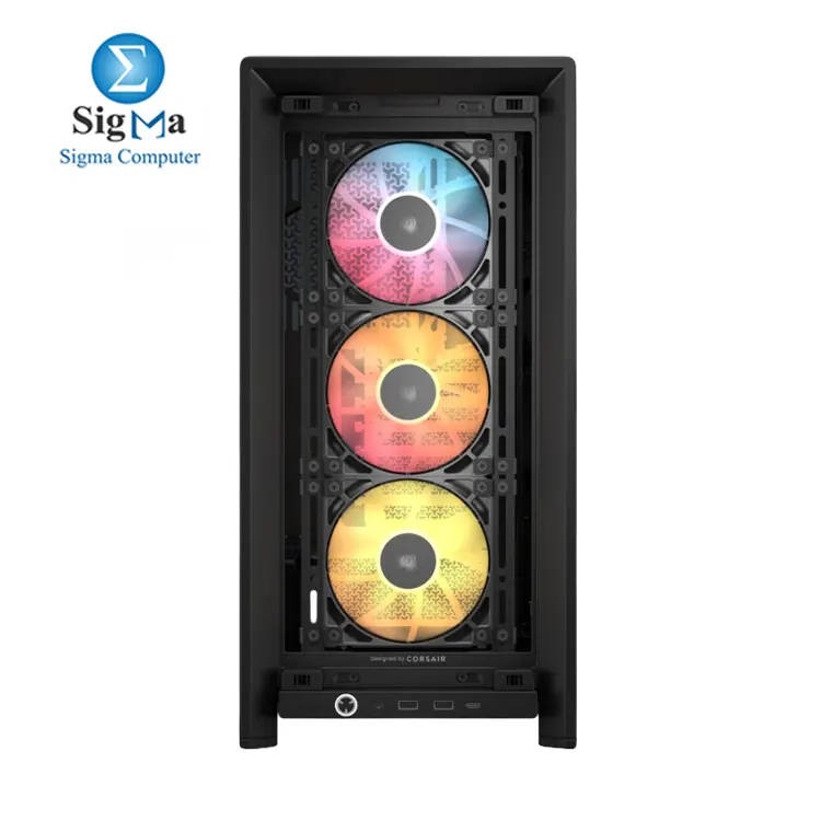 CORSAIR FRAME 4000D RS ARGB     Modular mid-tower case with 3x ARGB fans  360mm radiator support  GPU anti-sag arm  and reverse connector motherboard compatibility.