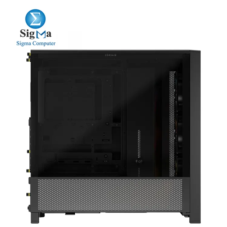 CORSAIR FRAME 4000D RS ARGB     Modular mid-tower case with 3x ARGB fans  360mm radiator support  GPU anti-sag arm  and reverse connector motherboard compatibility.