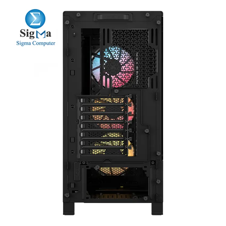 CORSAIR FRAME 4000D RS ARGB     Modular mid-tower case with 3x ARGB fans  360mm radiator support  GPU anti-sag arm  and reverse connector motherboard compatibility.
