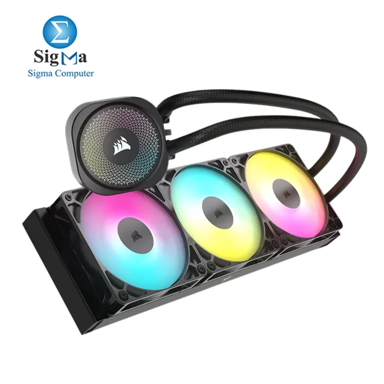 CORSAIR NAUTILUS 360 RS ARGB     360mm liquid cooler with ARGB fans  copper cold plate  PWM control  low noise  and support for Intel LGA 1851 1700   AMD AM5 AM4.
