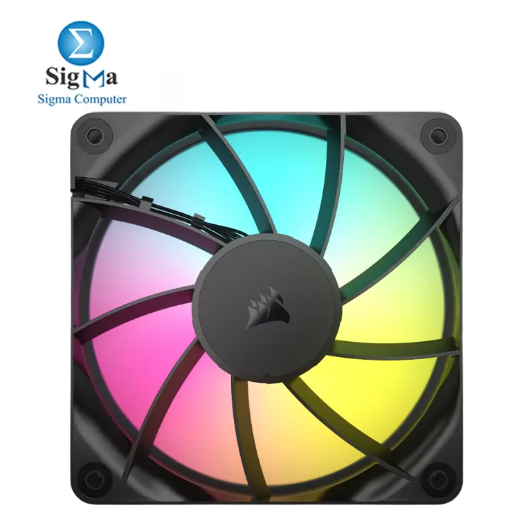 Corsair RS120 ARGB – 120mm PWM fans with 8 ARGB LEDs, up to 2100 RPM, 72.8 CFM airflow, Magnetic Dome bearing, and Zero RPM mode.
