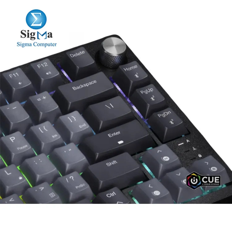 CORSAIR K65 PLUS WIRELESS     75  compact mechanical keyboard with MLX Red switches  up to 266h battery  wireless   USB-C  iCUE support  and full NKRO.