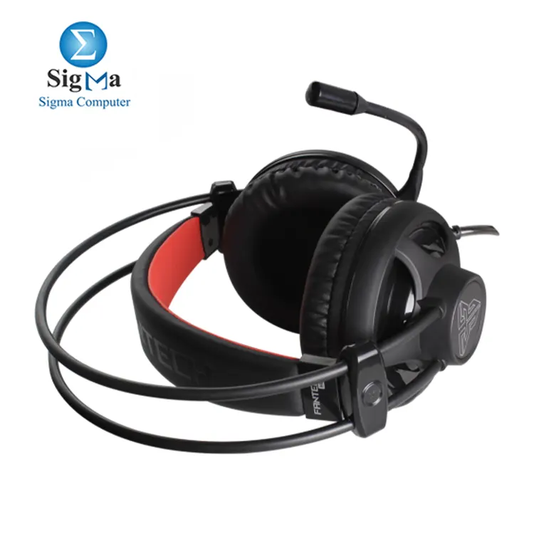 FANTECH CHIEF HG13 – Stereo gaming headset with 40mm drivers, red LED, 3.5mm + USB, and non-detachable mic.
