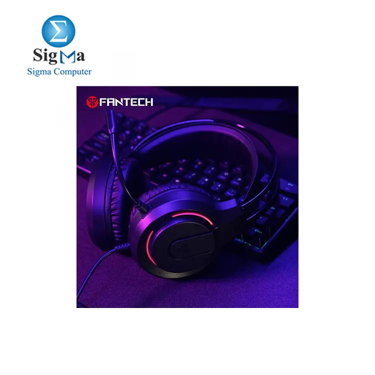 Fantech FLASH HQ53 delivers powerful 50mm drivers  flexible omni mic  and dual connectivity via USB   3.5mm for PC  PS4  and Android.