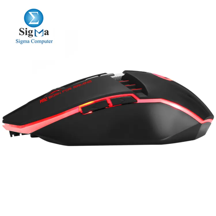 MARVO M112 – 7 programmable buttons, 4000DPI optical sensor, RGB backlight, USB wired, Windows compatible.
