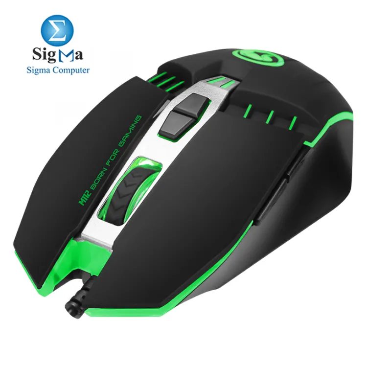 MARVO M112 – 7 programmable buttons, 4000DPI optical sensor, RGB backlight, USB wired, Windows compatible.