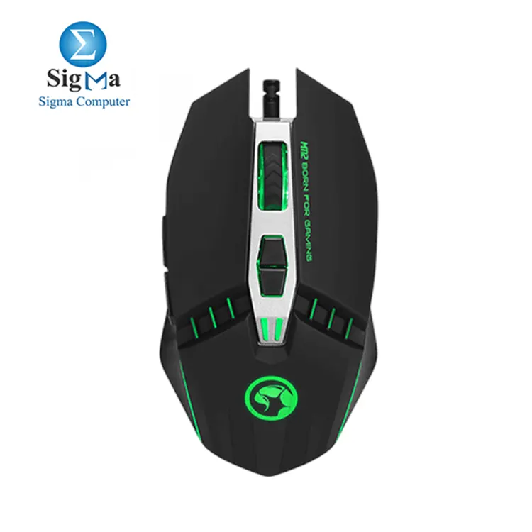 MARVO M112 – 7 programmable buttons, 4000DPI optical sensor, RGB backlight, USB wired, Windows compatible.