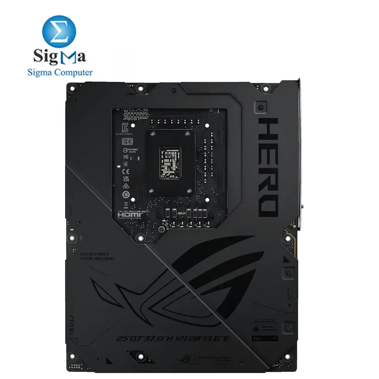 ASUS ROG MAXIMUS Z890 HERO: Intel Z890, LGA1851, DDR5 up to 256GB 9200+ MT/s, PCIe 5.0 x16, 6x M.2 slots, Wi-Fi 7, Dual Ethernet (2.5Gb + 5Gb), Thunderbolt 4, SupremeFX audio, ATX.