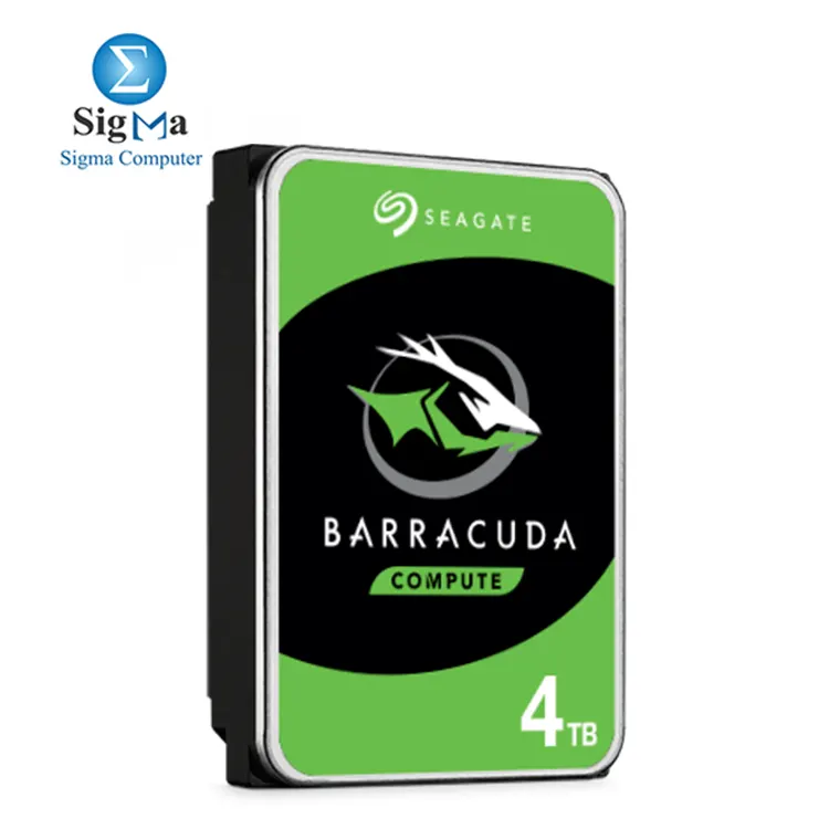 Seagate BarraCuda ST4000DM004 – 4TB 3.5-Inch HDD, SATA 6Gb/s, 5400 RPM, 256MB Cache, up to 190MB/s.