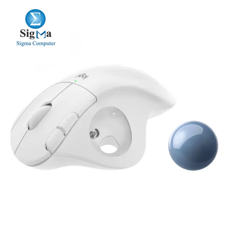 Logitech ERGO M575     Wireless trackball mouse with 5 buttons  400   2000 DPI optical sensor  Bluetooth   USB receiver