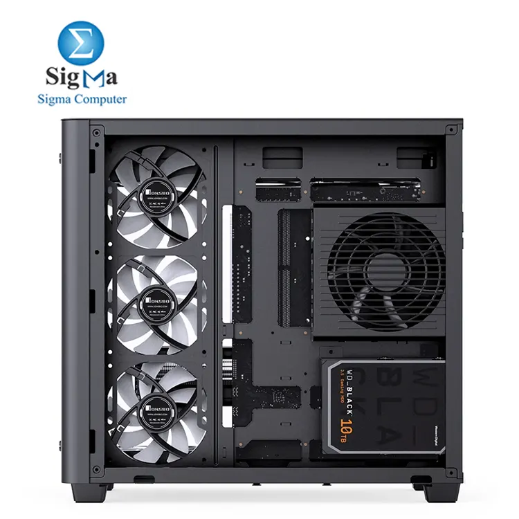Jonsbo TK-3     ATX case  steel   tempered glass  supports GPUs up to 420mm  CPU coolers 165mm  ATX PSUs 220mm  top bottom 360mm radiators  USB-C front I O.
