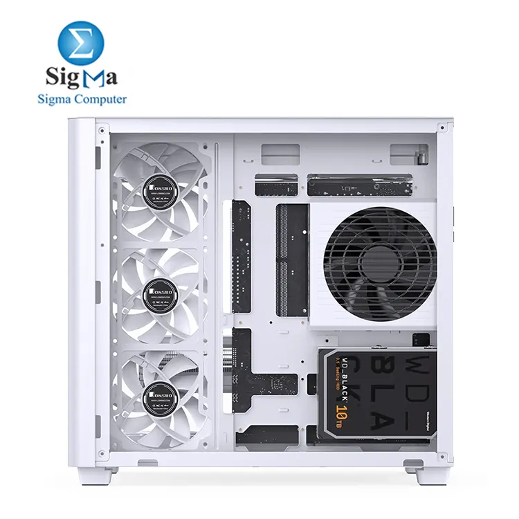Jonsbo TK-3 White – ATX case, supports GPUs up to 420mm, CPU coolers 165mm, ATX PSUs 220mm, 3.5