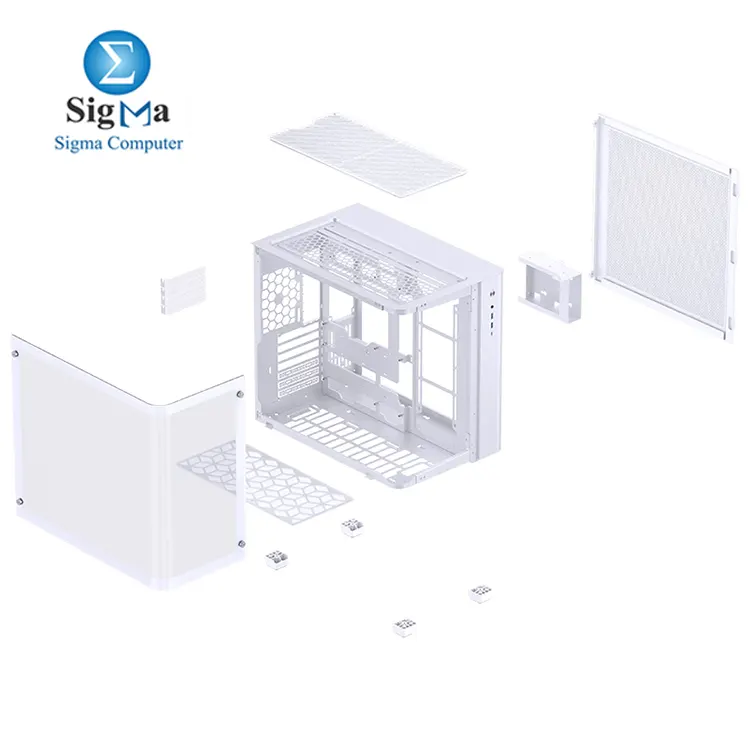 Jonsbo TK-3 White – ATX case, supports GPUs up to 420mm, CPU coolers 165mm, ATX PSUs 220mm, 3.5