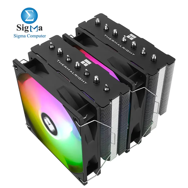 Thermalright Phantom Spirit 120 SE ARGB     Dual tower cooler with 7  6mm heatpipes  154mm height  120mm fan at 1500 RPM  66.17 CFM  ARGB 3-Pin 5V  S-FDB bearing.