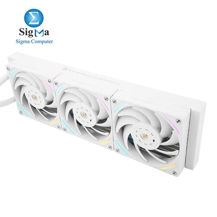 Thermalright Elite Vision 360 WHITE ARGB     360mm AIO  Aluminum radiator  3x 120mm fans  2150 RPM  69 CFM  S-FDB V2   ARGB