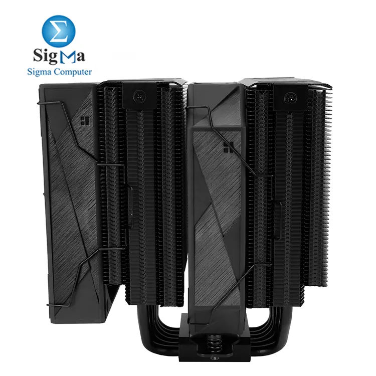 Thermalright Royal Pretor 130 BLACK – Dual fan air cooler with 6×6mm heatpipes, 130mm height, copper base, TL-H12-X28 (2150 RPM, 80.45 CFM) + TL-HD13-X28 (1750 RPM, 81.88 CFM), S-FDB V2 bearings.
