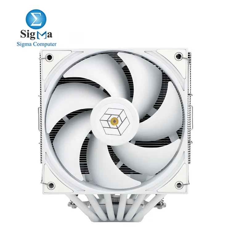 Thermalright Royal Pretor 130 WHITE – Dual tower cooler with 6×6mm heatpipes, copper base, 130mm & 120mm PWM fans (81.88 & 80.45 CFM), S-FDB V2 bearings