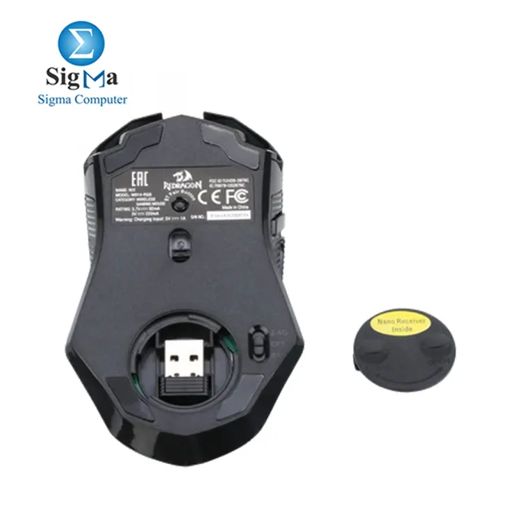 Redragon M914     Tri-Mode  Wired   2.4G   BT   10000 DPI  9 Programmable Buttons   Fire Button  Type-C Cable  RGB Backlight  Macro Support via Software